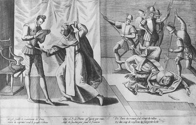 اغتيال هنري الثالث من فرنسا على يد جاك كليمنت ، 1 أغسطس 1589 بواسطة المدرسة الفرنسية