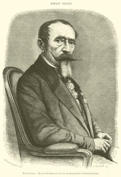 Horace Vernet (engraving) بواسطة المدرسة الفرنسية