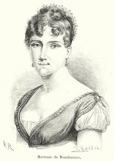 Hortense de Beauharnais (نقش) بواسطة المدرسة الفرنسية