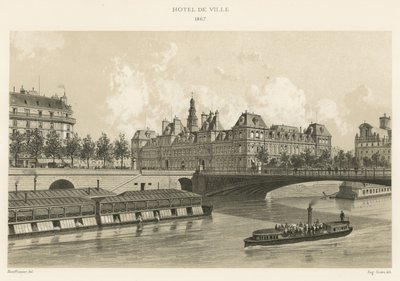 قاعة المدينة ، 1867 بواسطة المدرسة الفرنسية