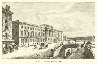 فندق des Monnaies ، 1810 بواسطة المدرسة الفرنسية