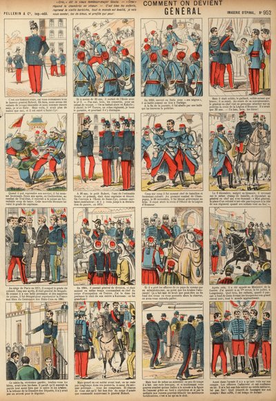 How to become a general (coloured engraving) بواسطة المدرسة الفرنسية