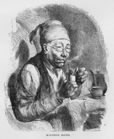 رسم إيضاحي لرواية أسوموار الواقعية ، بقلم إميل زولا (نقش) بواسطة المدرسة الفرنسية