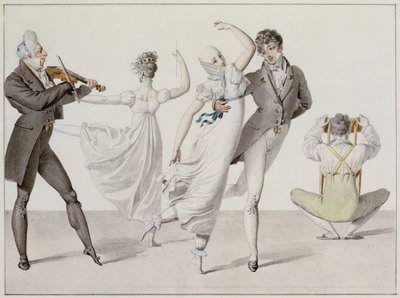 رسم توضيحي من "Le Bon Genre" ، ص 1810 بواسطة المدرسة الفرنسية