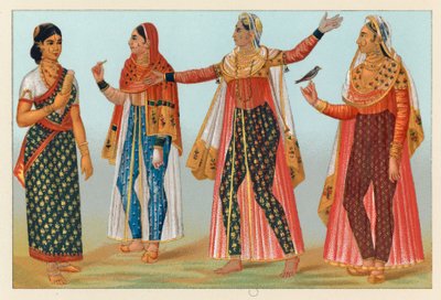 زي الهند بواسطة المدرسة الفرنسية