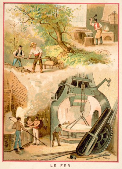 Iron (chromolitho) بواسطة المدرسة الفرنسية