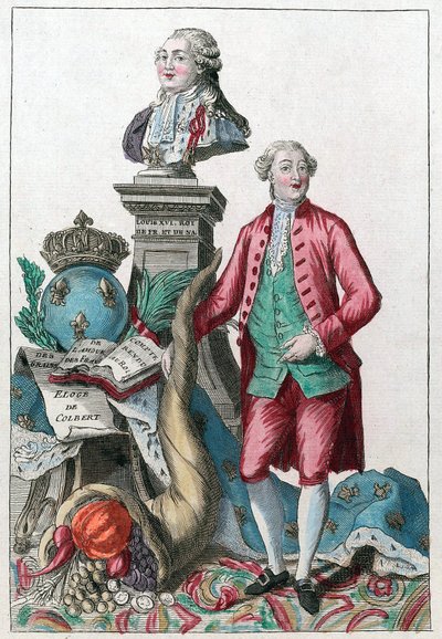 جاك نيكر (1732-1804) - نيكر حكمة حكيمة ، ستجعل قلوبنا تسترد ؛ تعيد الوفرة ، في ظل سعادة لويس السادس عشر - قرن الوفرة - بواسطة المدرسة الفرنسية
