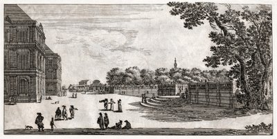 Jardin du Luxembourg, Paris. (engraving بواسطة المدرسة الفرنسية