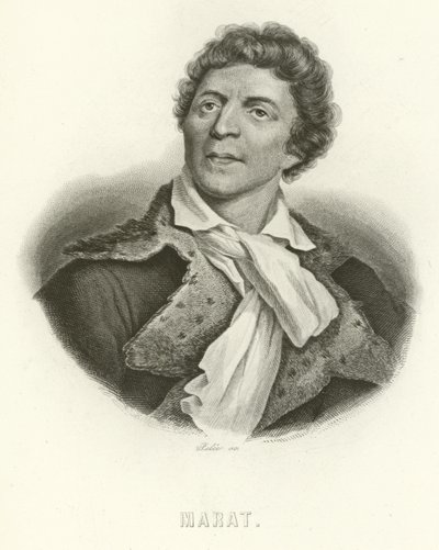 Jean-Paul Marat  بواسطة المدرسة الفرنسية