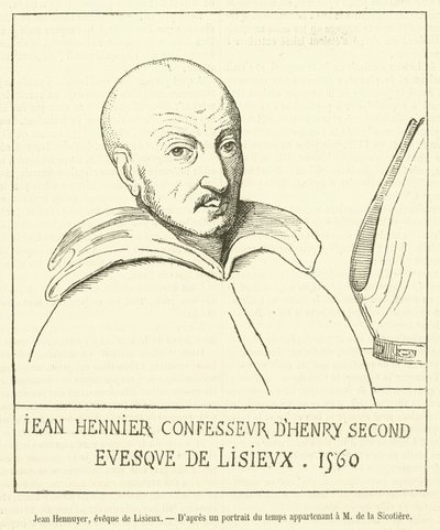 Jean Hennuyer, eveque de Lisieux (engraving) بواسطة المدرسة الفرنسية