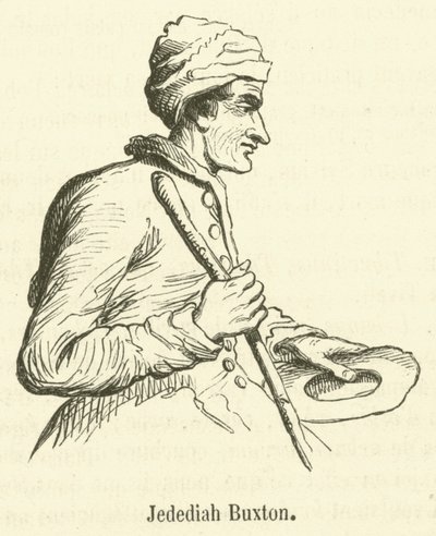Jedediah Buxton (engraving) بواسطة المدرسة الفرنسية