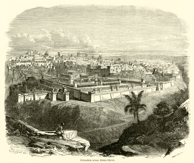 Jerusalem avant Jesus-Christ (engraving) بواسطة المدرسة الفرنسية