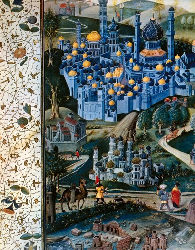القدس في القرن الرابع عشر الميلادي بواسطة المدرسة الفرنسية