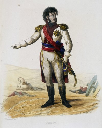 Joachim Murat (Gioacchino Murat) (1767-1815) ، Marechal of France and King of Naplles- في "Plutarque Francais" بواسطة المدرسة الفرنسية