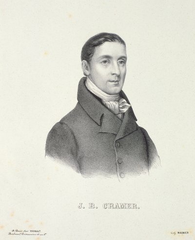 يوهان المعمداني كرامر (1771-1858) منقوش بواسطة Magnier بواسطة المدرسة الفرنسية
