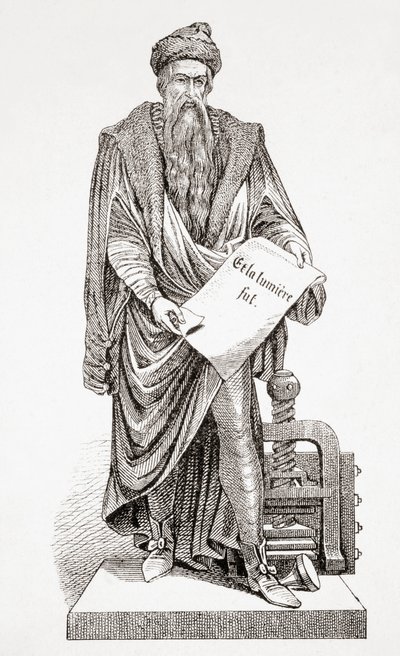 Johannes Gutenberg, from L