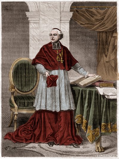 Joseph Fesch (1763-1839), French cardinal - engraving 1879 - Portrait of Cardinal Joseph Fesch, uncle of Napoleon Bonaparte (1763-1839) - in “Histoire de l