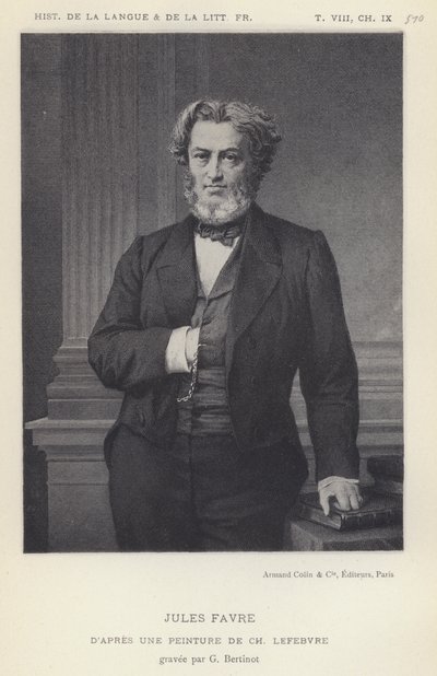 Jules Favre (litho) بواسطة المدرسة الفرنسية