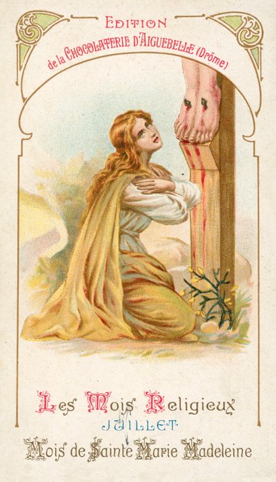 July, month of St Mary Magdalene (chromolitho) بواسطة المدرسة الفرنسية