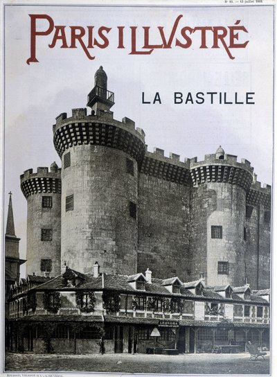 La Bastille. Cover of the newspaper “Paris illustrious”” of 13 July 1889. بواسطة المدرسة الفرنسية