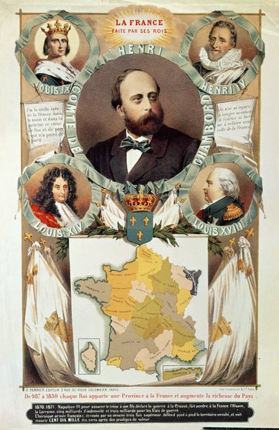 فرنسا صنعتها ملوكها هنري تشارلز فرديناند ماري ديودون (1820-1883) كومت دي شامبورد بعد عام 1870 بواسطة المدرسة الفرنسية
