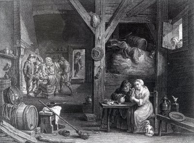 لا فوميوز ، طبع بواسطة جان بابتيست باتاس بعد ديفيد تينير الأصغر ، 1786-1808 بواسطة المدرسة الفرنسية