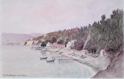 La Madrague des Lecques (ألوان مائية على ورق) بواسطة المدرسة الفرنسية