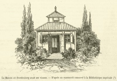 La Maison ou Swedenborg avait ses visions (engraving) بواسطة المدرسة الفرنسية