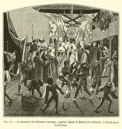 المومياء من الرجال البرية ، ودعا من الباليه des ardents ، في فندق رويال سانت بول بواسطة المدرسة الفرنسية