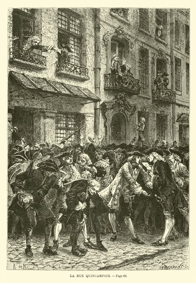 Rue Quincampoix بواسطة المدرسة الفرنسية