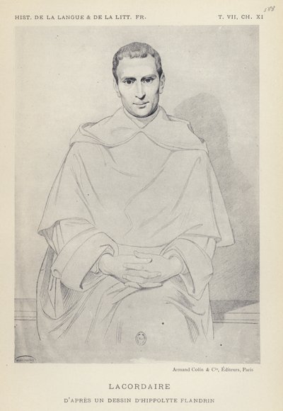 Lacordaire (litho) بواسطة المدرسة الفرنسية