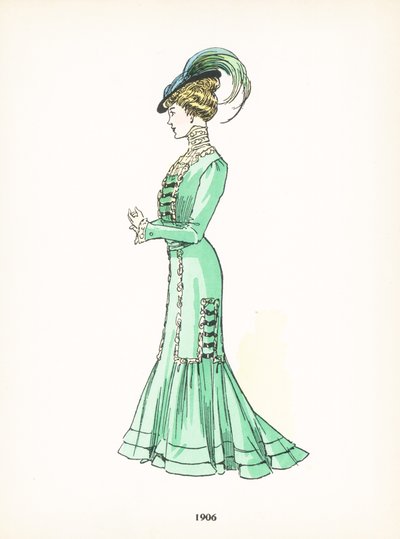 أزياء السيدات ، 1906 بواسطة المدرسة الفرنسية