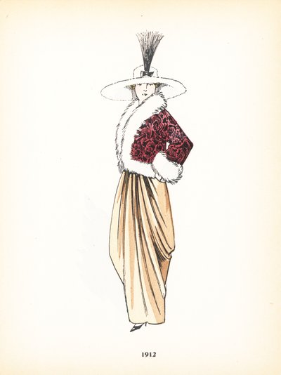 أزياء السيدات ، 1912 بواسطة المدرسة الفرنسية