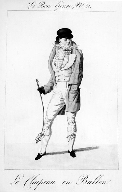 Le Bon Genre - Le Chapeau en Ballen ، نشره بيير لا ميسانجير ، 1812-1813 بواسطة المدرسة الفرنسية