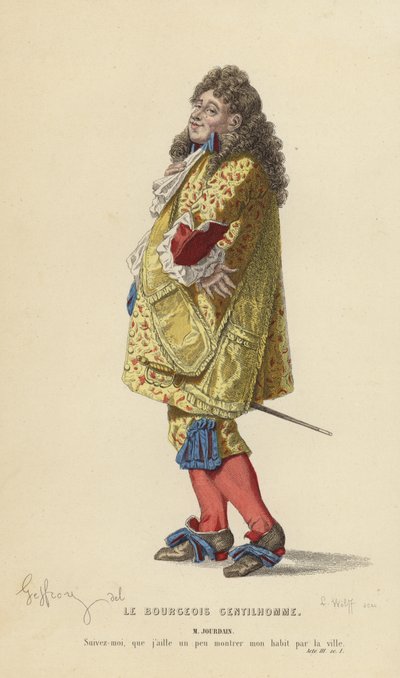 Le Bourgeois Gentilhomme بواسطة المدرسة الفرنسية