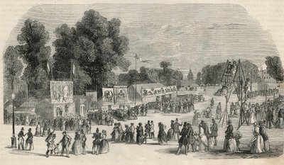 لو كاري ماريني في يونيو 1848 في باريس - نقش في "Tableau-de-Paris" بقلم إدموند تيكسييه 1852 بواسطة المدرسة الفرنسية