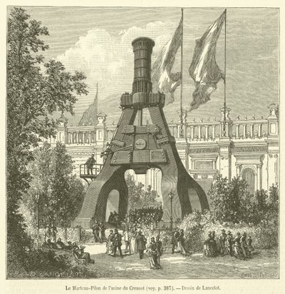 Le Marteau-Pilon من مصنع Creusot (نقش) بواسطة المدرسة الفرنسية