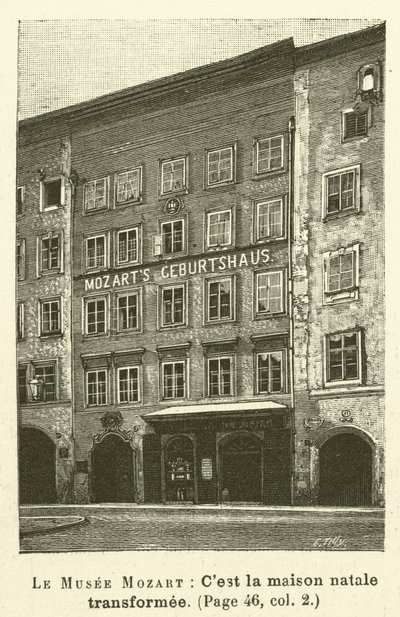Le Musee Mozart (نقش) بواسطة المدرسة الفرنسية