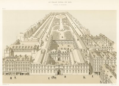 القصر الملكي عام 1679 ، DApres La Boissiere بواسطة المدرسة الفرنسية