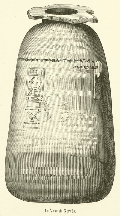 Le Vase de Xerxes (نقش) بواسطة المدرسة الفرنسية