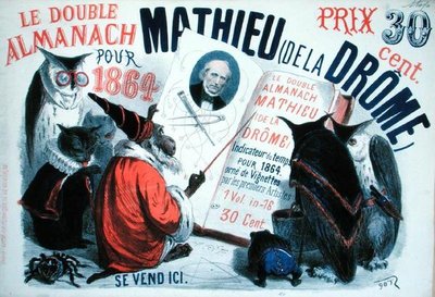 الحيوانات المستفادة ، غلاف "Le Double Almanach Mathieu de la Drome" بواسطة المدرسة الفرنسية