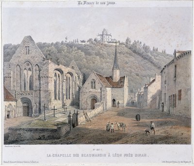 Lehon Abbey and Beaumanoir Chapel near Dinan بواسطة المدرسة الفرنسية