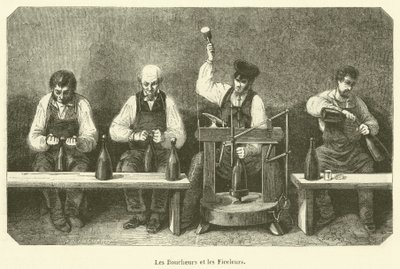 The Corkers and the Ties (نقش) بواسطة المدرسة الفرنسية
