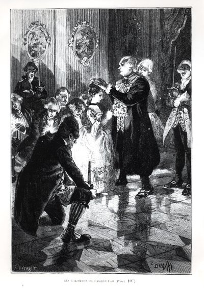 Les Colombes de Cagliostro ، توضيح من Les Merveilles de la Science بقلم لويس فيغير 1819-1894) نشر في باريس ، 1893 بواسطة المدرسة الفرنسية