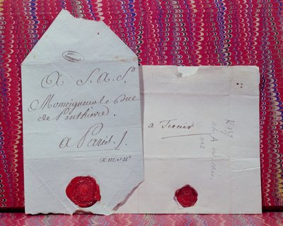 Lettres de cachet (أوامر ملكية بالنفي أو سجن شخص ما) بواسطة المدرسة الفرنسية