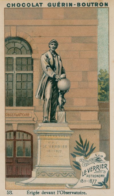 Leverrier ، الفلكي ، 1811-1877 ، نصب أمام المرصد بواسطة المدرسة الفرنسية
