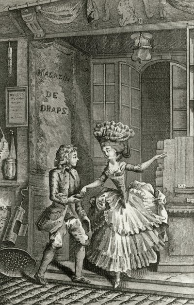 Libertinage - في "تاريخ امرأة الجمهورية الفرنسية يومًا بعد يوم" ، رستيف دي لا بريتون (1734-1806) ، جنيف 1791-1794. بواسطة المدرسة الفرنسية