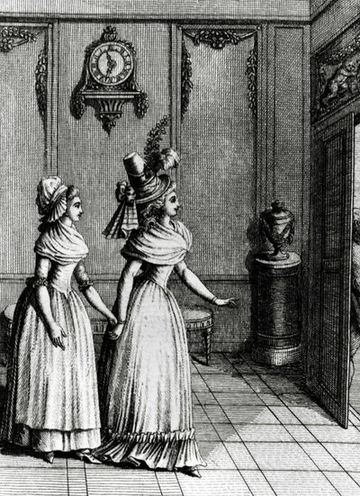Libertinage - في "تاريخ امرأة الجمهورية الفرنسية يومًا بعد يوم" ، رستيف دي لا بريتون (1734-1806) ، جنيف 1791-1794. بواسطة المدرسة الفرنسية