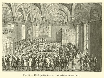 أقيم العدل في GrandChambre عام 1643 بواسطة المدرسة الفرنسية