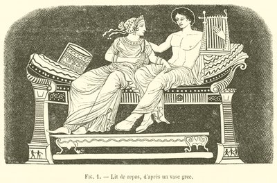 Lit de repos (engraving) بواسطة المدرسة الفرنسية